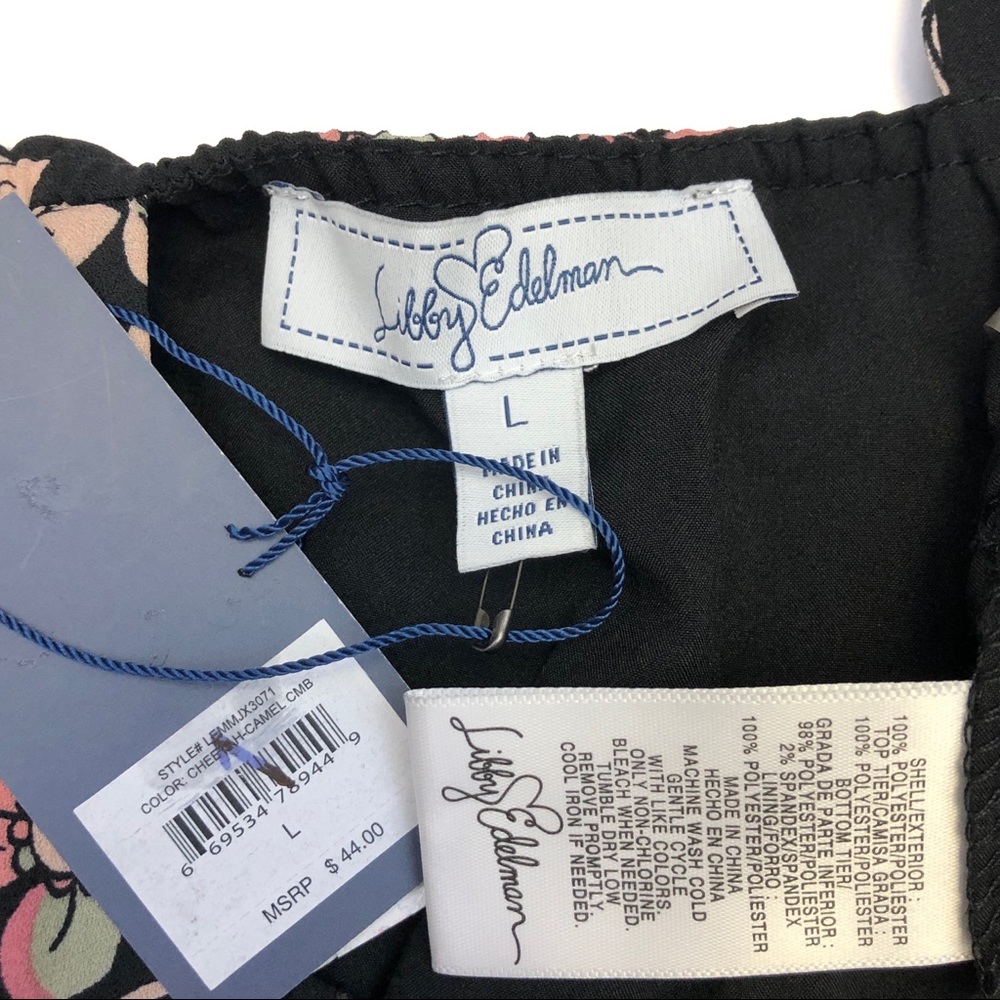 Libby Edelman Halter Ruffle Top Large - Picture 9 of 9